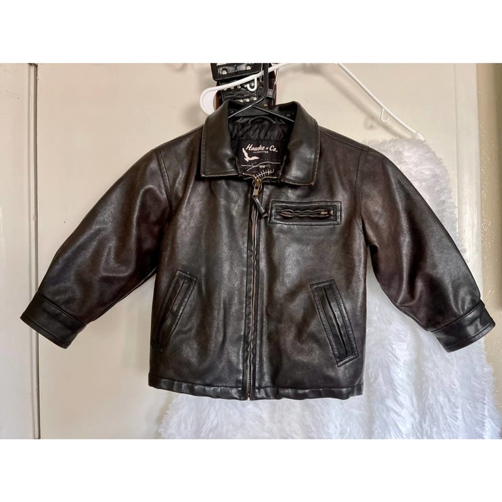 Hawke & Co Outfitter Faux Leather Jacket - Size 3T - Boy